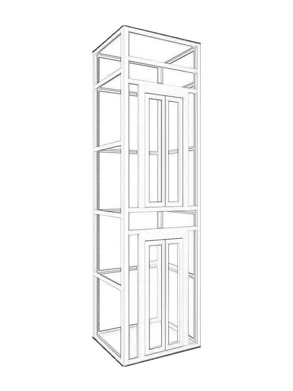 SPUITSTAAL STRUCTUUR FRAME HOISTWAY
