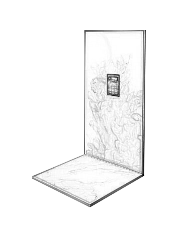 Blauw lift binnenwandpaneel