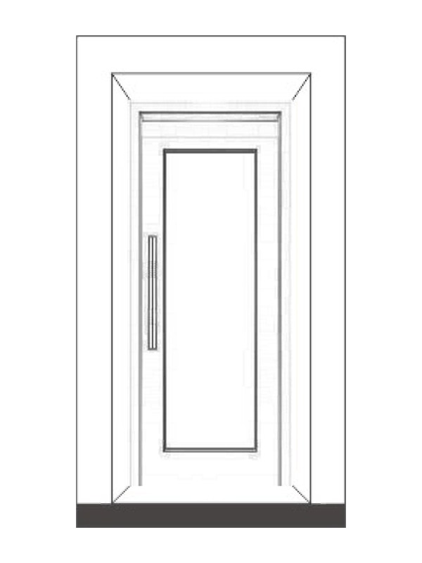 Handmatig Woodgrain passagiersliftdeur